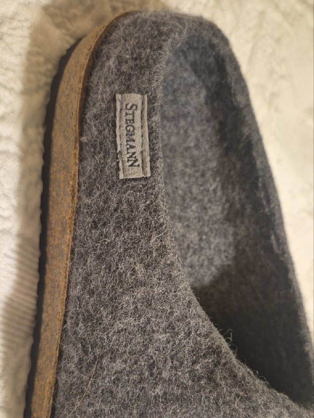 Stegmann Grey Wool Slip-On Clog, SIZE 9/9.5 - Picture 2 of 7